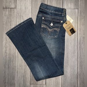 Stetson Jeans Women’s Hollywood Bootcut L, Size 12L, Style#11-054-0818 BU, Bling